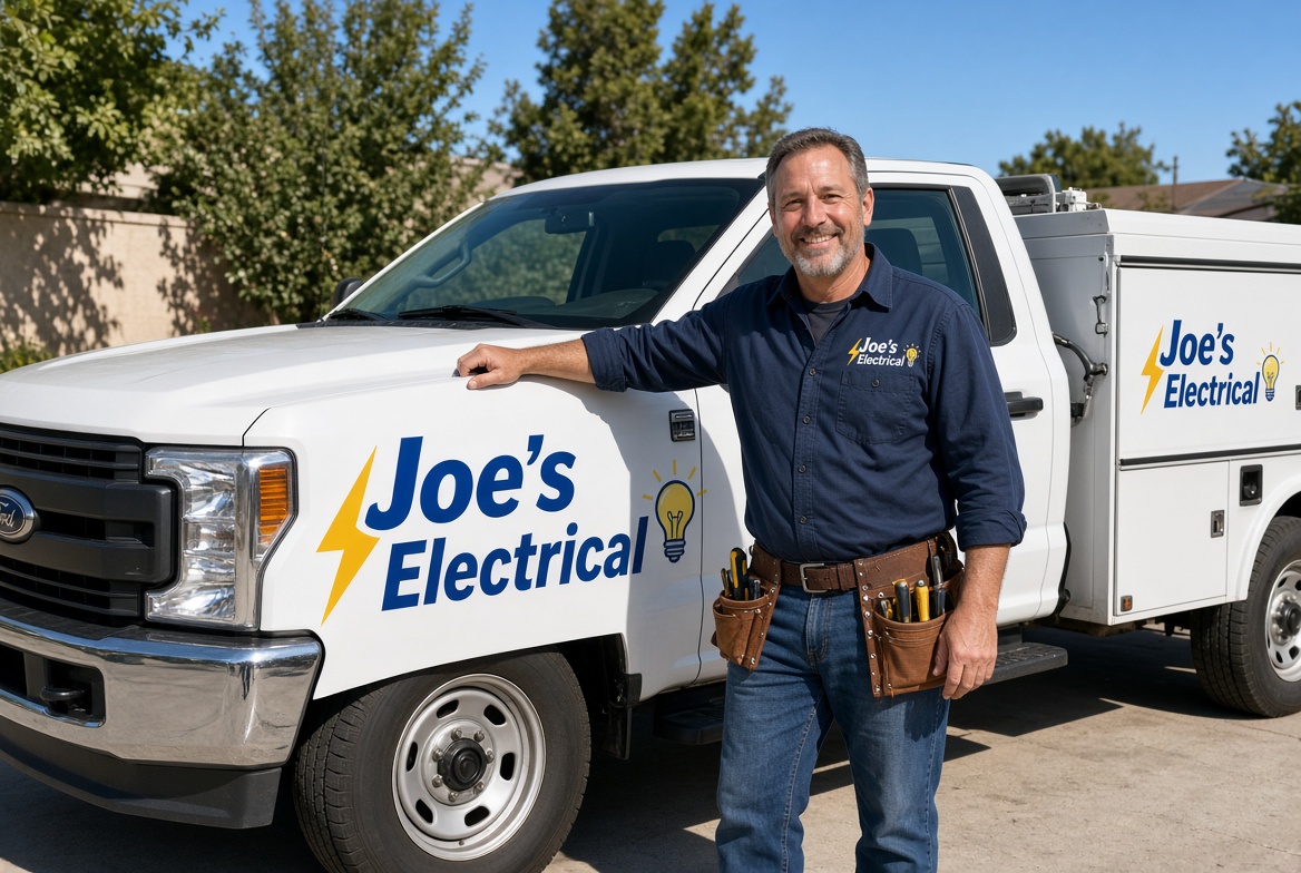 Joe and the Joe's Electrical Company truck